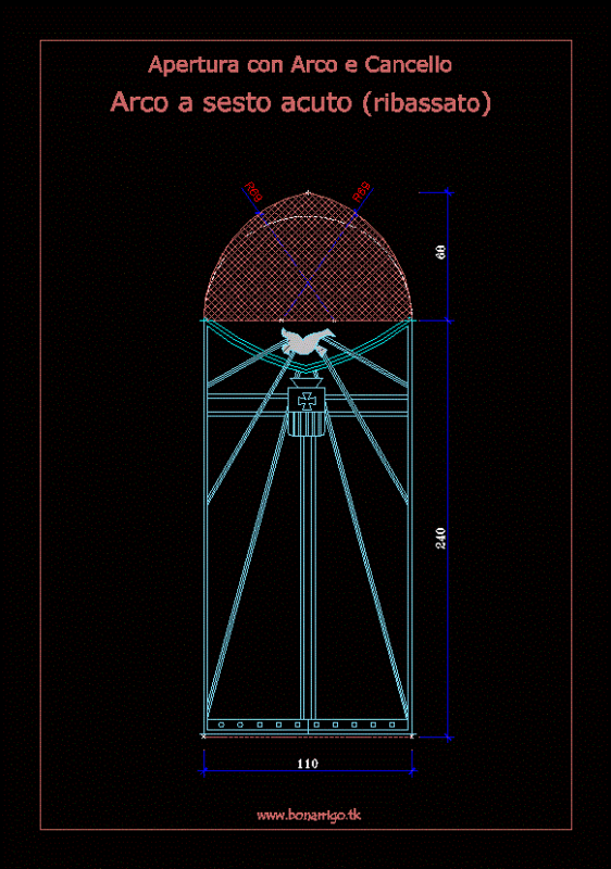 Porta Of Artistic Ferro DWG Block for AutoCAD