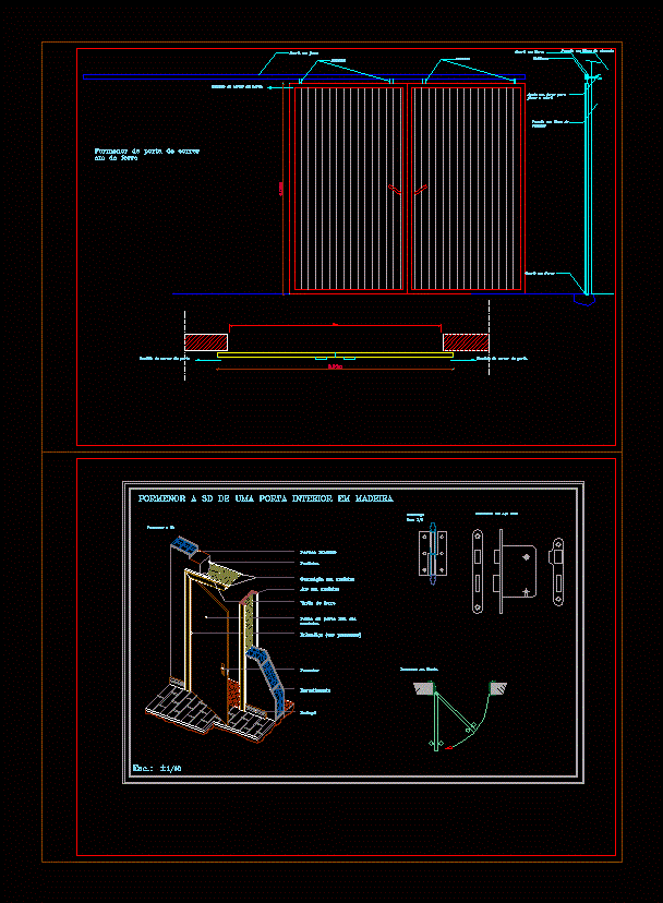 Portas DWG Block for AutoCAD • Designs CAD