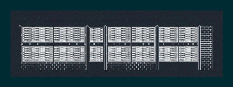 Porton For Front Of House DWG Block for AutoCAD