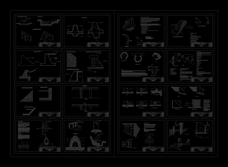 Ports And Dams DWG Block for AutoCAD