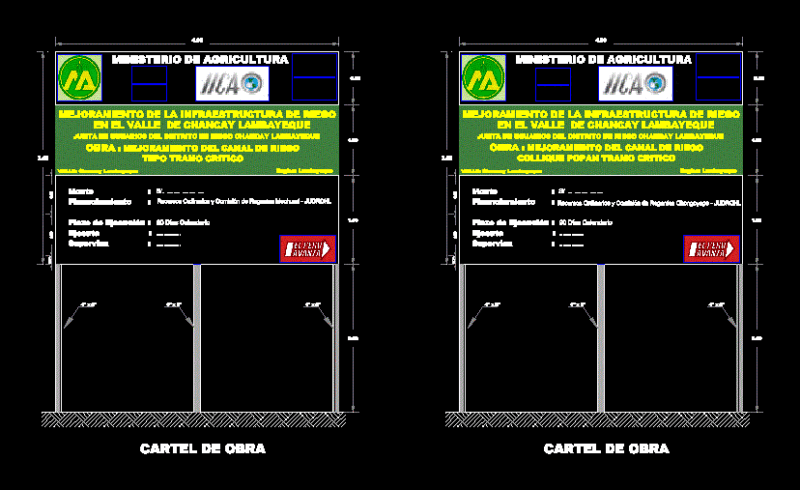 Poster Work 2D DWG Block for AutoCAD