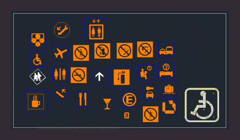 Posters DWG Block for AutoCAD