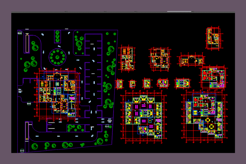 Private Clinic DWG Block for AutoCAD