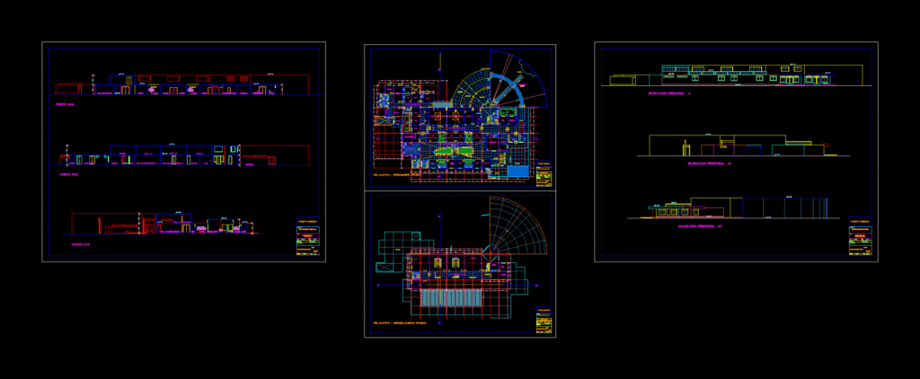 Private Clinic DWG Section for AutoCAD