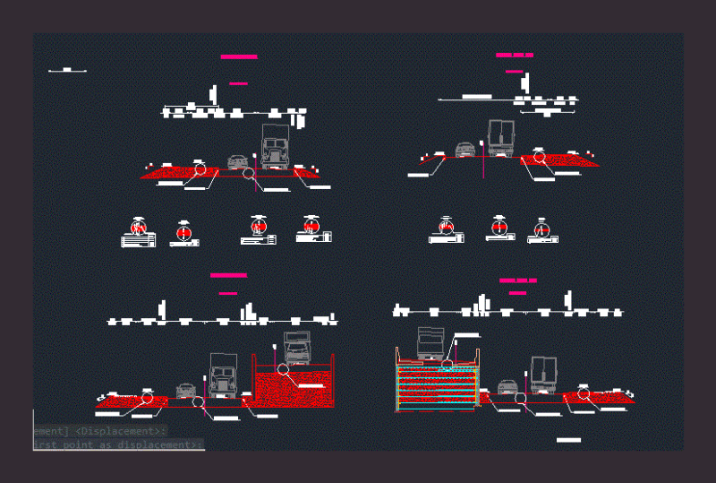Profiles Profiles Streets Streets DWG Block for AutoCAD