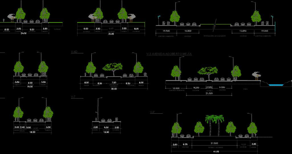 Profiles Vials DWG Block for AutoCAD