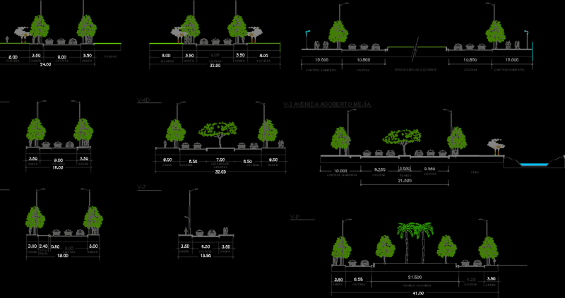 Profiles Vials DWG Block for AutoCAD