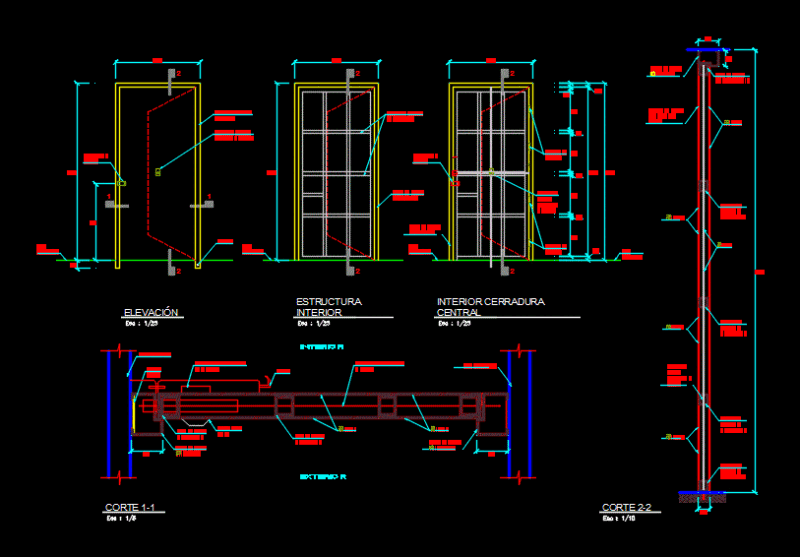 Puerta Blindada DWG Block for AutoCAD