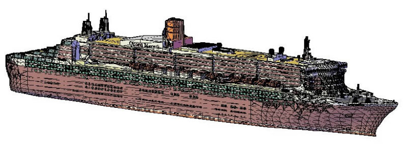 Queen Mary 2 Transatlantic DWG Block for AutoCAD