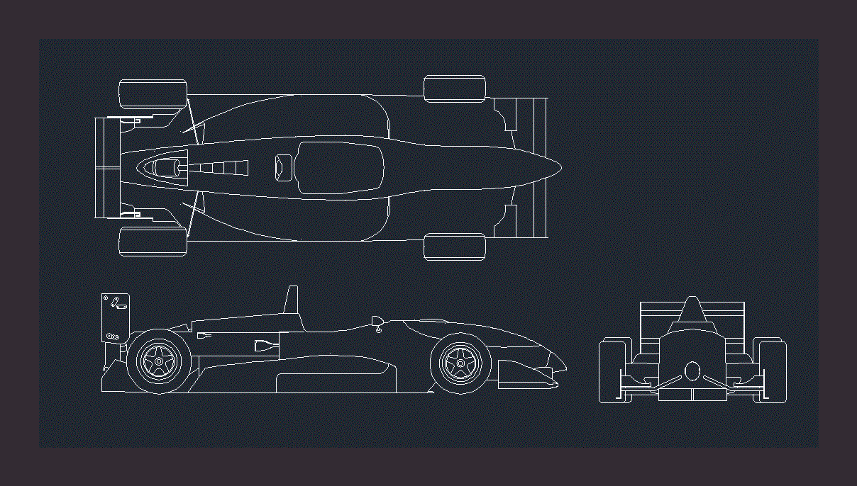 Race Car DWG Block for AutoCAD • Designs CAD