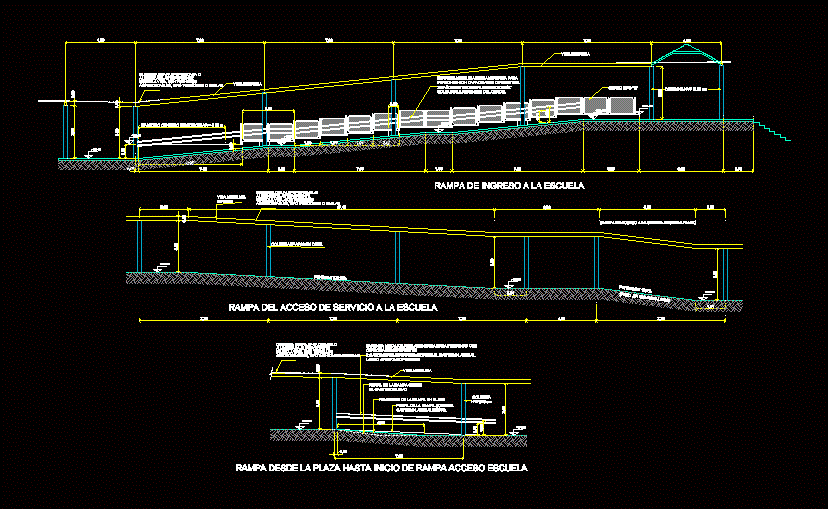 Пандус чертеж dwg