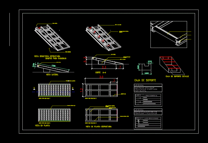 Ramp Detail DWG Plan for AutoCAD