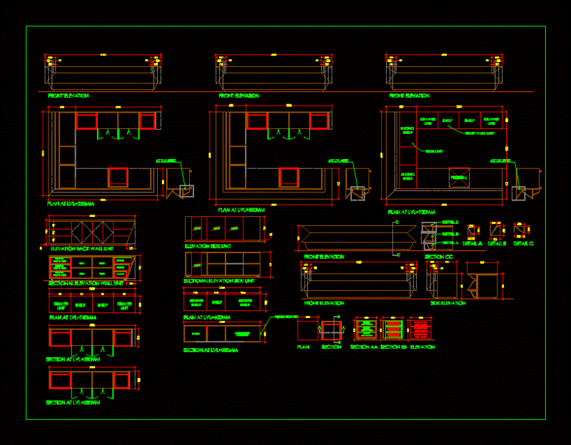 Reception Table Design DWG Block for AutoCAD