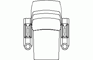 Reclining Seat 2D DWG Block for AutoCAD
