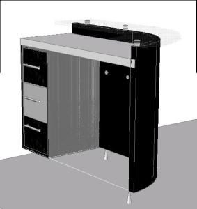Recpeciones Office DWG Block for AutoCAD