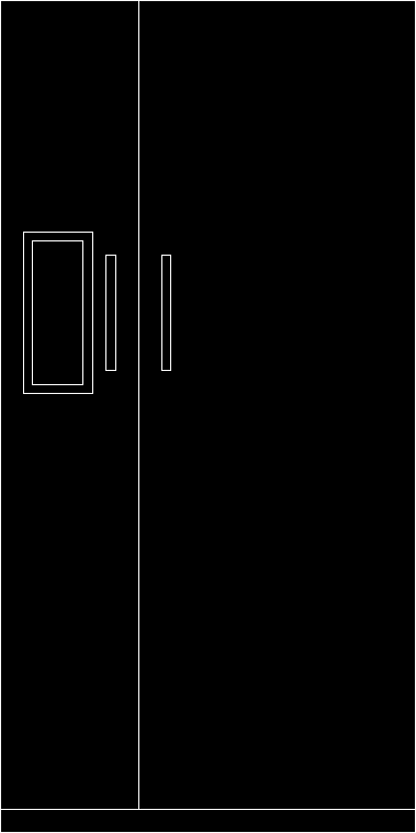 Refrigerator D Dwg Elevation For Autocad Designs Cad