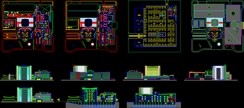Regional Hospital DWG Block for AutoCAD