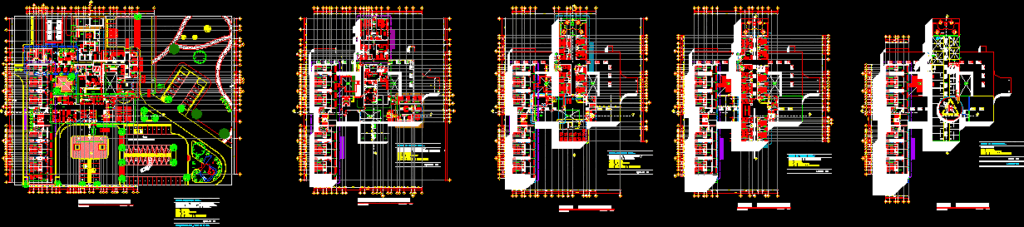 Regional Hospital Floorplans DWG Plan for AutoCAD
