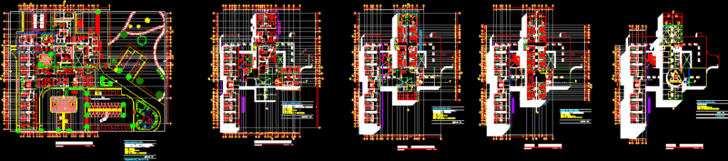 Regional Hospital Floorplans DWG Plan for AutoCAD