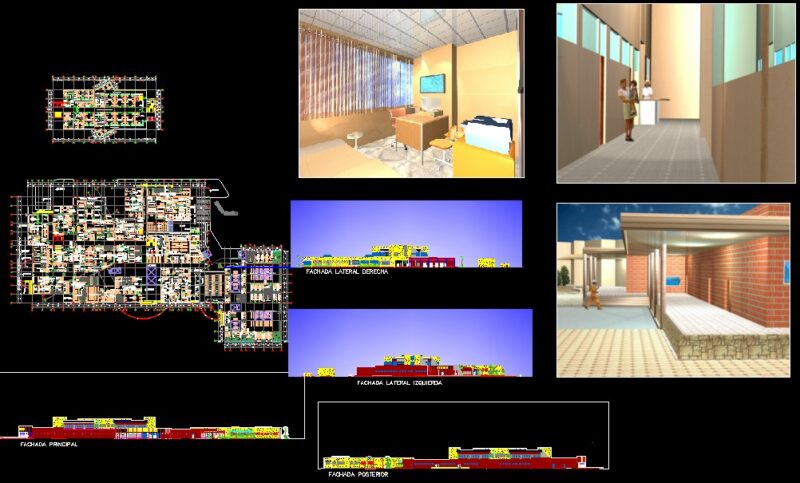 Regional Hospital, Maternity Hospital DWG Plan for AutoCAD