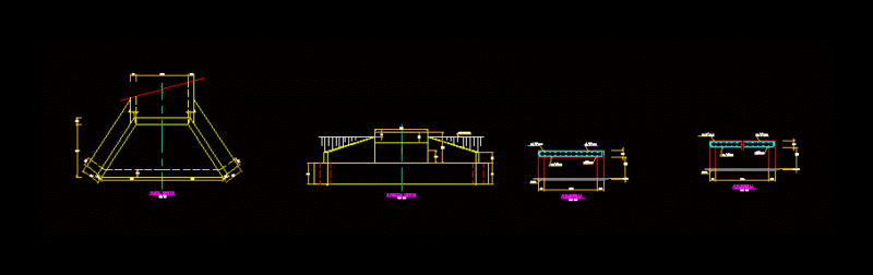 Reinforced Concrete Ponton DWG Block for AutoCAD
