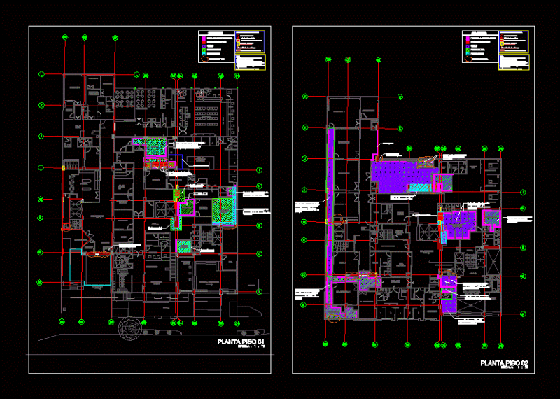 Remodeling Hospital DWG Model for AutoCAD