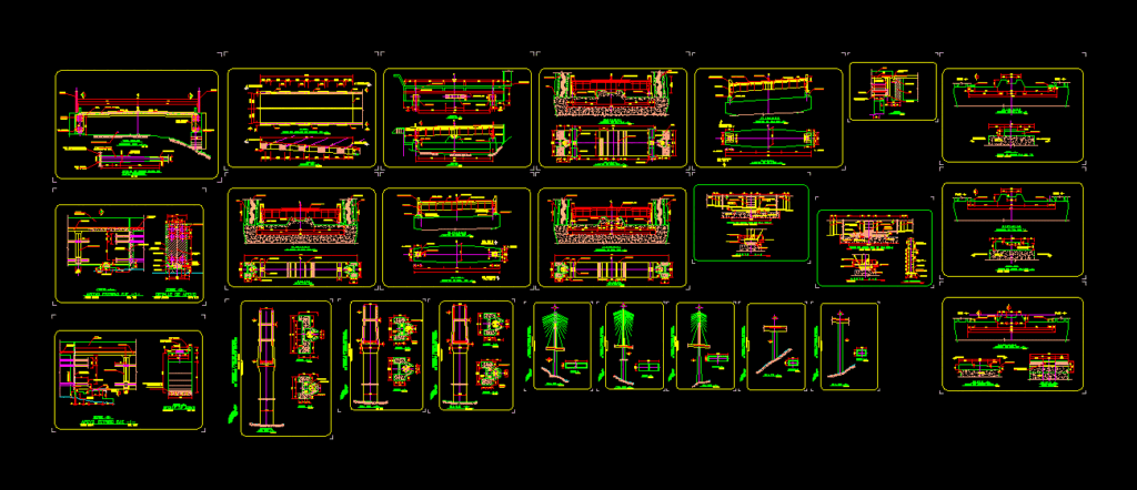 Repair Of Bridges DWG Detail for AutoCAD