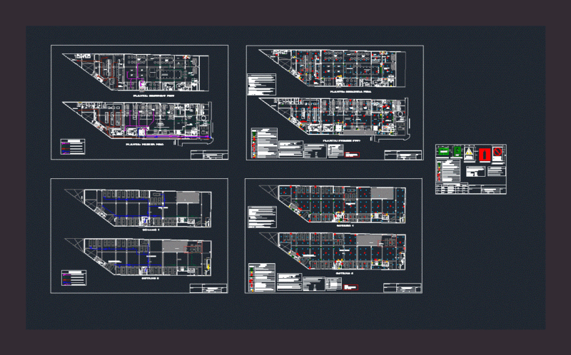 Restaurant 5 Holders DWG Block for AutoCAD