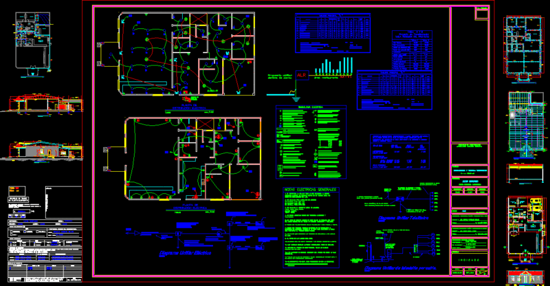 Restaurante And Housing DWG Block for AutoCAD