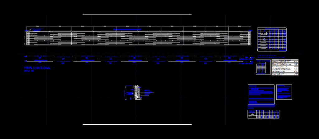 Retaining Wall 50 Meters Long DWG Block for AutoCAD