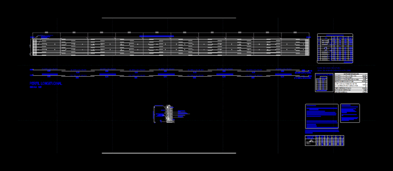 Retaining Wall 50 Meters Long DWG Block for AutoCAD