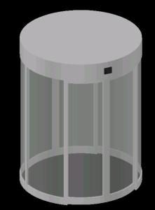 Revolving Door F 3D DWG Model for AutoCAD