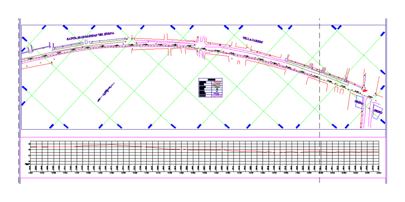 Rising Chulucanas Avenue – Lima DWG Block for AutoCAD