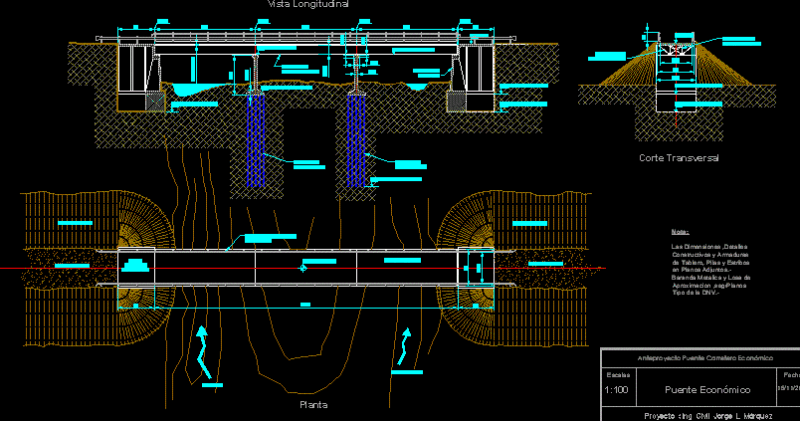 Road Bridge DWG Full Project for AutoCAD
