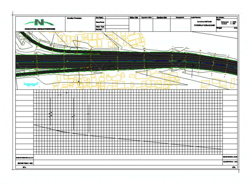Road Clover DWG Section for AutoCAD