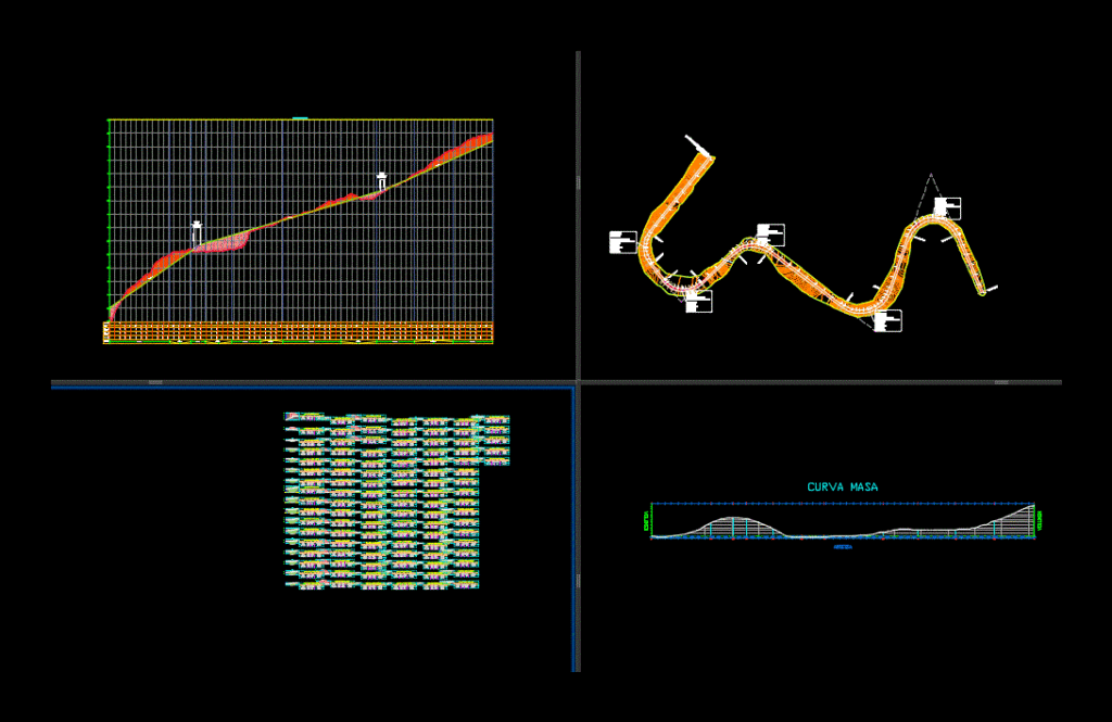 Road Design DWG Section for AutoCAD