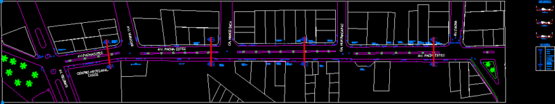 Road Improvement – Inventory (Current Condition) DWG Full Project for AutoCAD