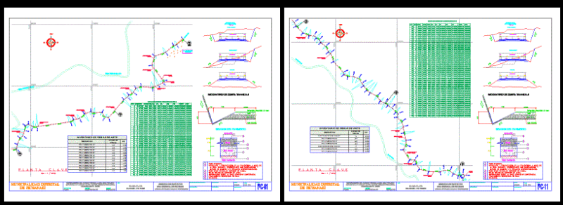 Road Juan Velasco – Valle Hermoso – Pichanaki DWG Section for AutoCAD