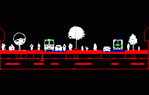 Road Profile DWG Block for AutoCAD