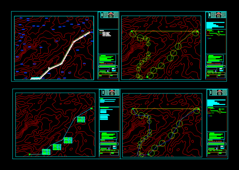 Roads DWG Block for AutoCAD
