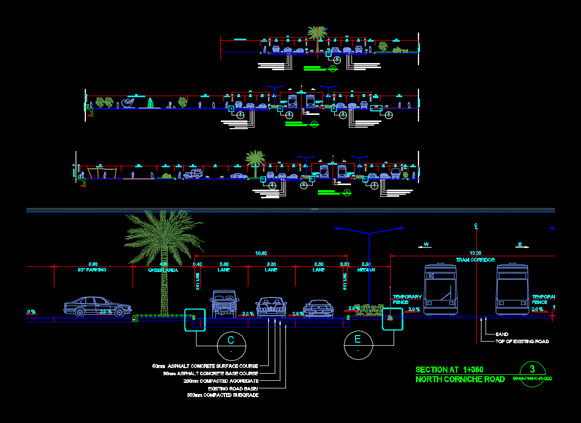 Road Section DWG Section for AutoCAD • Designs CAD