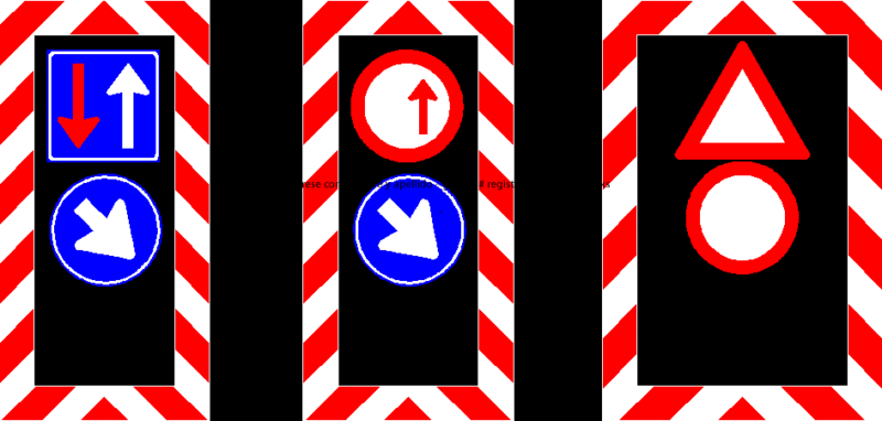 Road Signs 2 DWG Block for AutoCAD