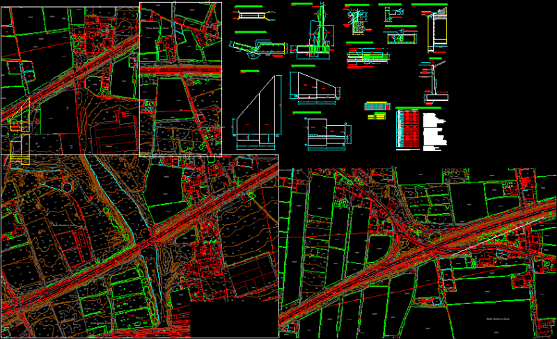 Road Widening Airport Interchange–El Toyo, Spain DWG Section for AutoCAD