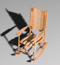 Rocking Chair 3D MAX Model for 3D Studio Max