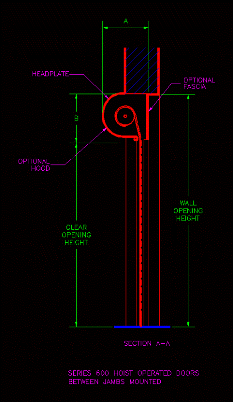 Rolling Door Detail DWG Detail for AutoCAD