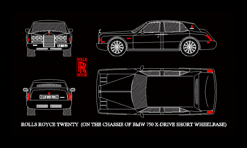 Rolls Royce DWG Block for AutoCAD