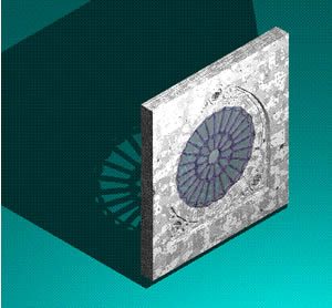 Rosette DWG Block for AutoCAD