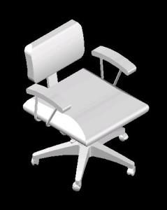 Rotary Chair 3D DWG Model for AutoCAD