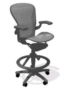 Rotary Chair 3D SKP Model for SketchUp