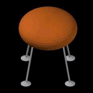 Round Chair 3D DWG Model for AutoCAD